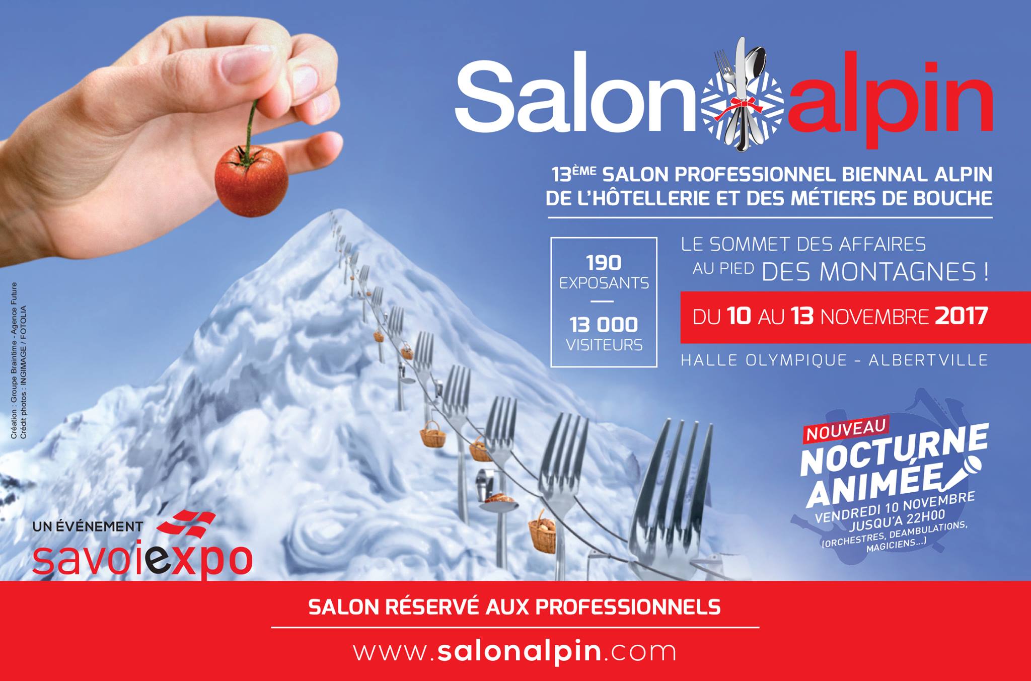 Salon Alpin des Métiers de Bouche à Albertville.